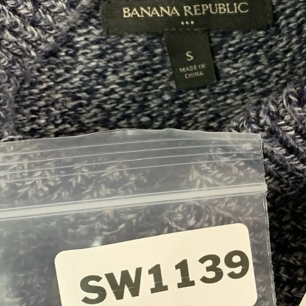 Banana Republic S Mens Cozy Shawl Sweater Heathered Gray Grandpa